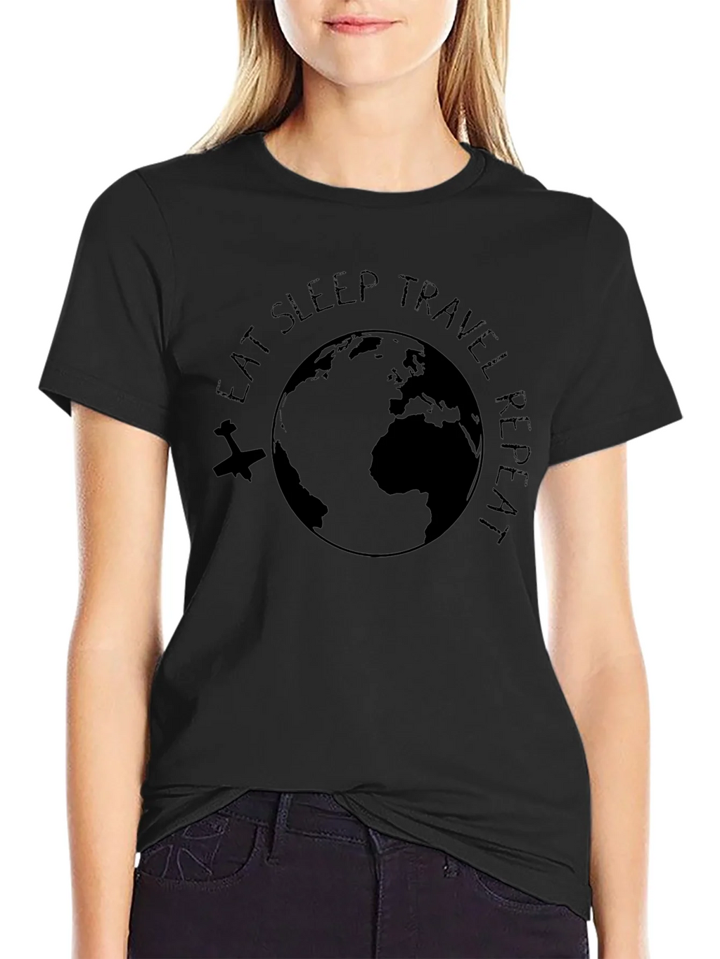 Eat Sleep Travel Repeat Graphic Tee product image 1