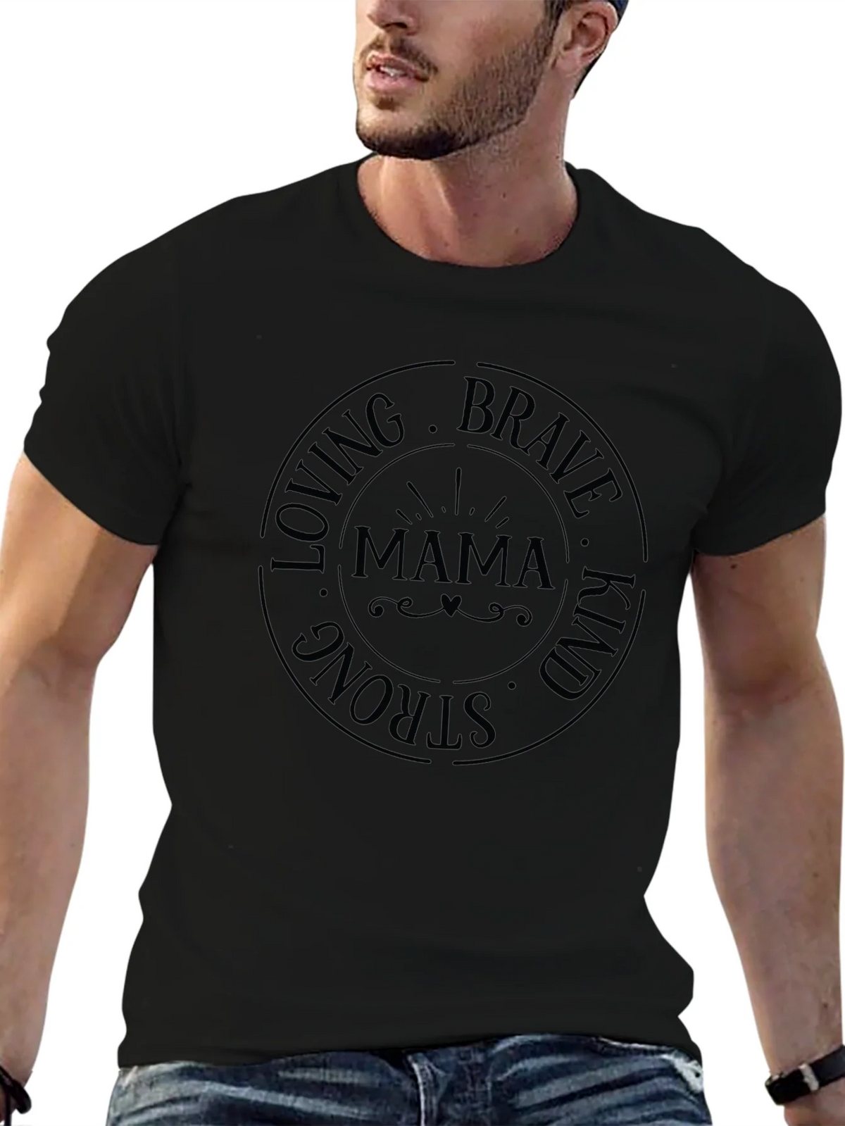 Mama Loving Brave Strong Kind T-Shirt product image 6