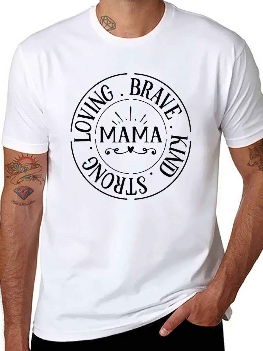 Mama Loving Brave Strong Kind T-Shirt product image 7