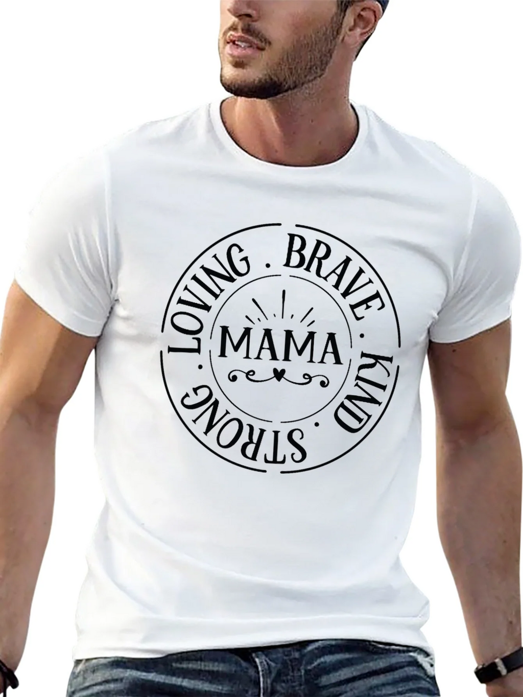 Mama Loving Brave Strong Kind T-Shirt product image 12