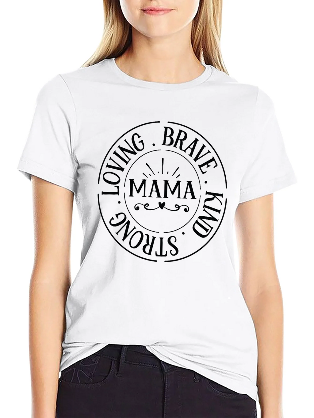 Mama Loving Brave Strong Kind T-Shirt product image 8