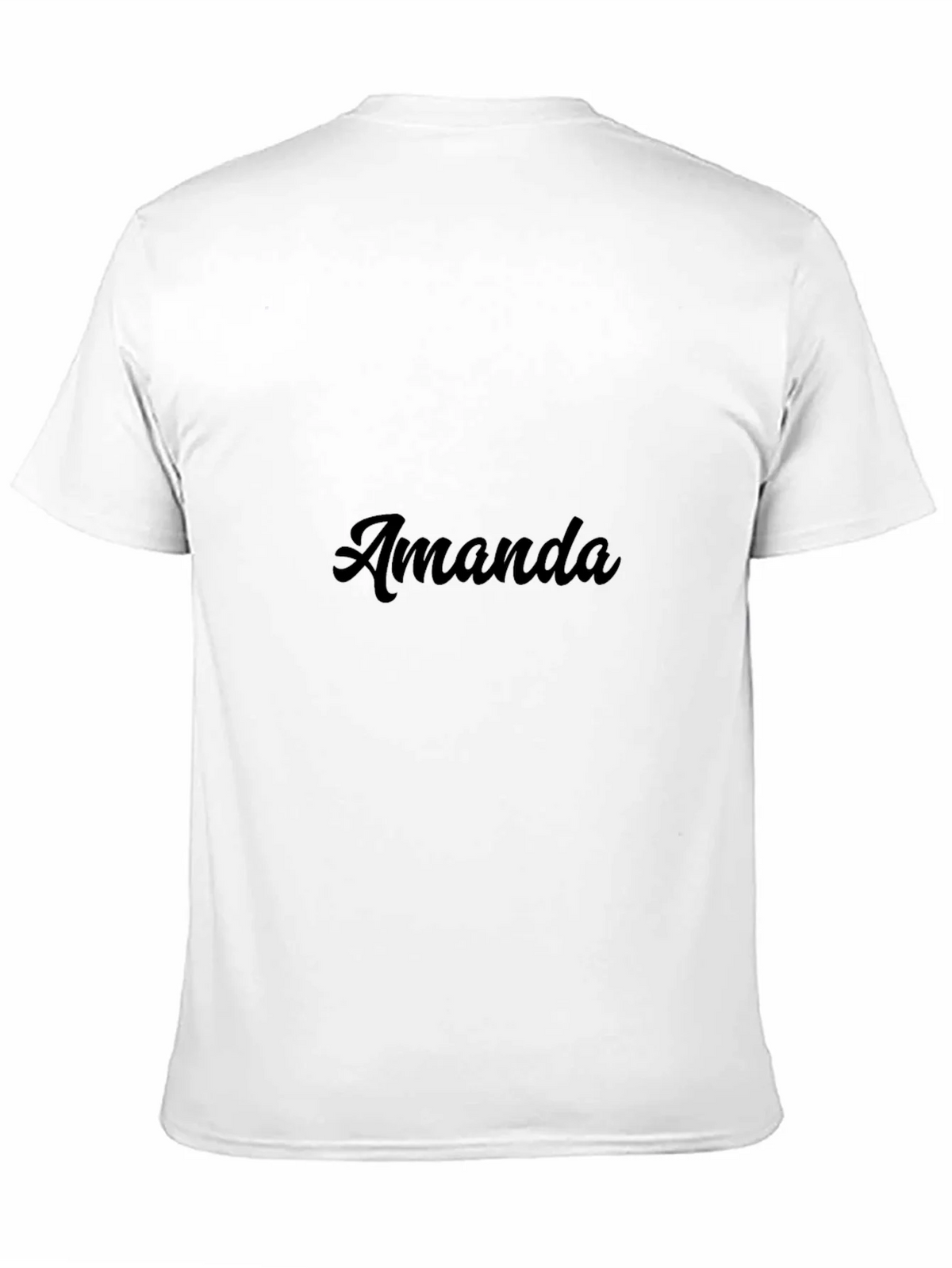 Amanda Custom Name T-Shirt - Stylish Black Tee product image 10