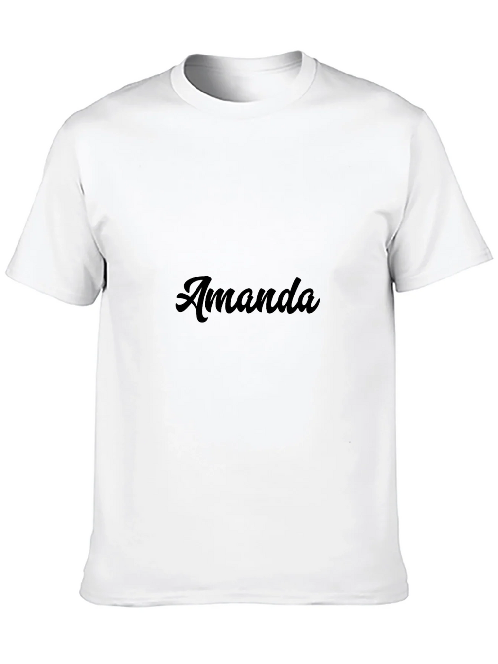 Amanda Custom Name T-Shirt - Stylish Black Tee product image 9