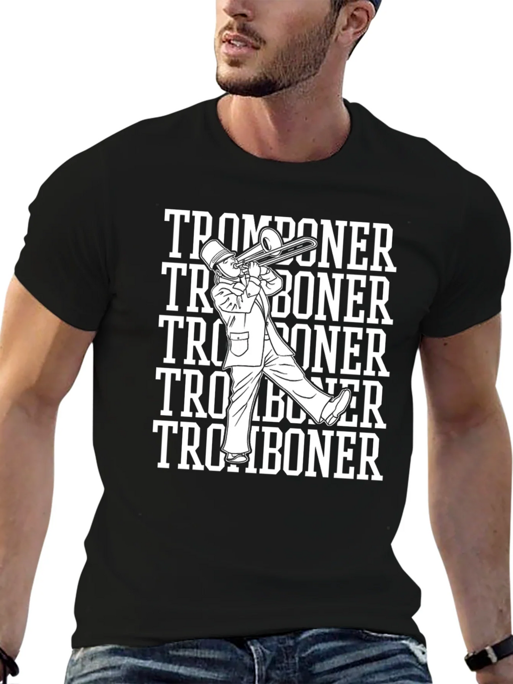 Tromboner T-Shirt Band Humor Tee product image 6
