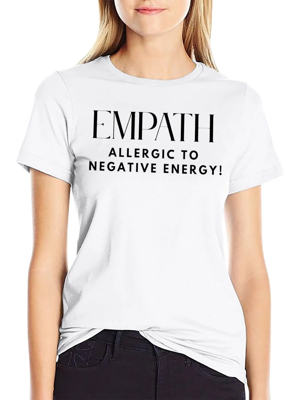 Empath Allergic to Negative Energy Black T-Shirt product image 8