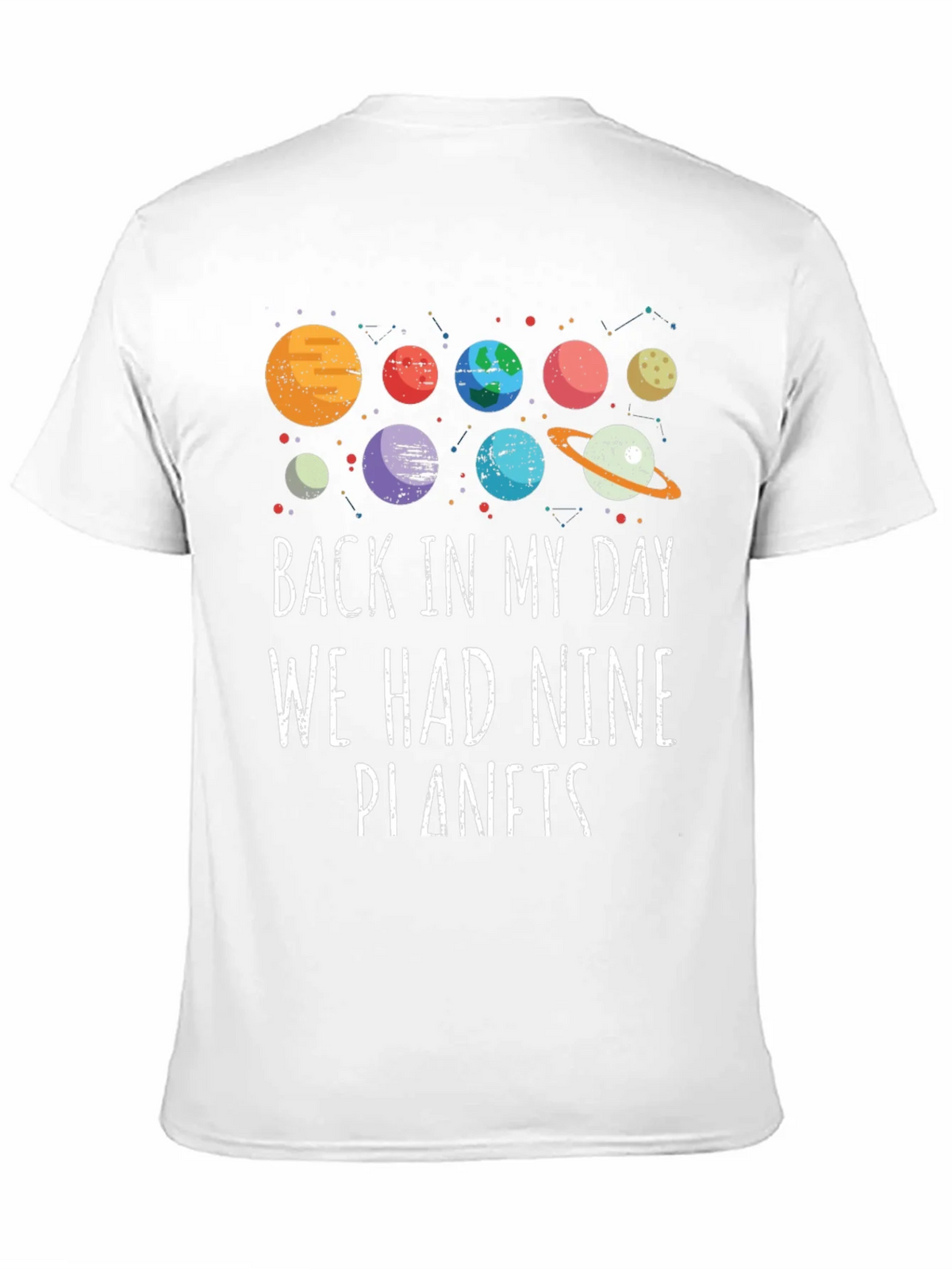 Retro Nine Planets Graphic T-Shirt product image 9