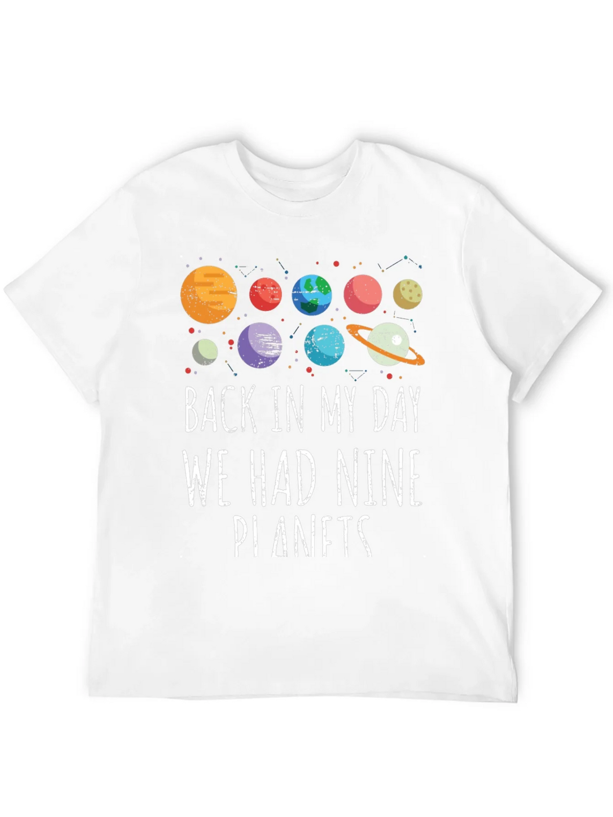 Retro Nine Planets Graphic T-Shirt product image 10