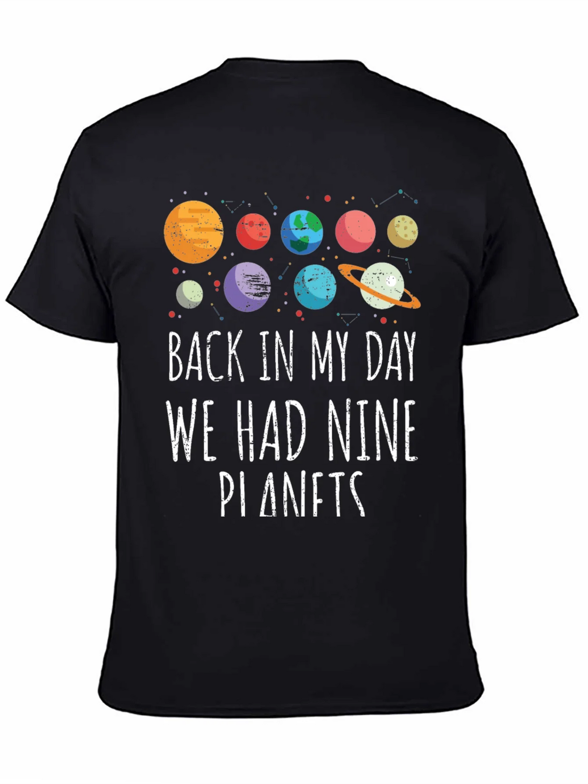 Retro Nine Planets Graphic T-Shirt product image 4