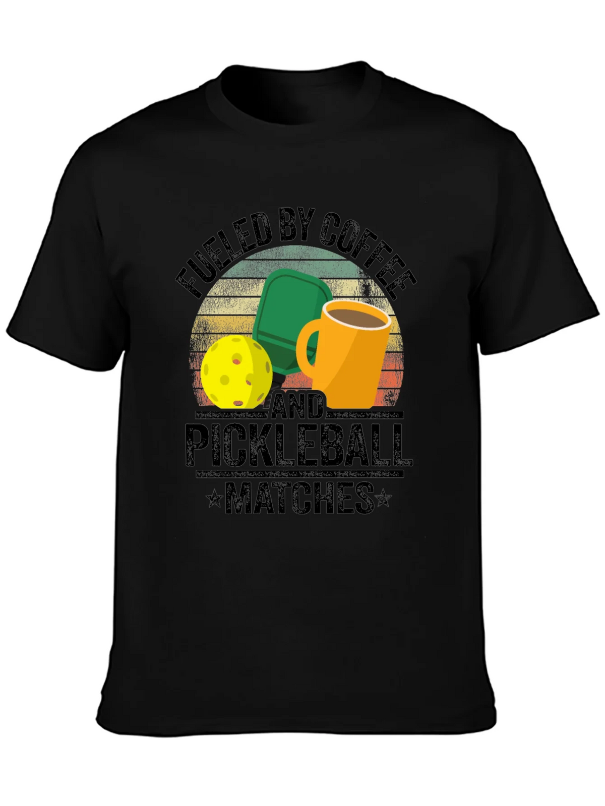 Fueled by Coffee and Pickleball T-Shirt product image 3