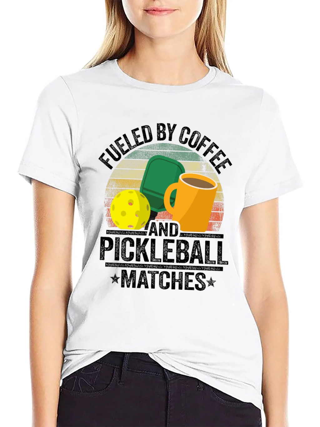 Fueled by Coffee and Pickleball T-Shirt product image 8
