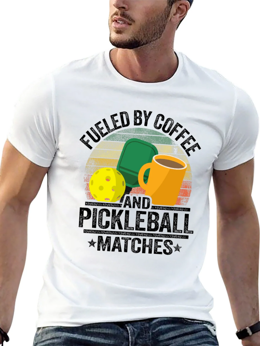Fueled by Coffee and Pickleball T-Shirt product image 12