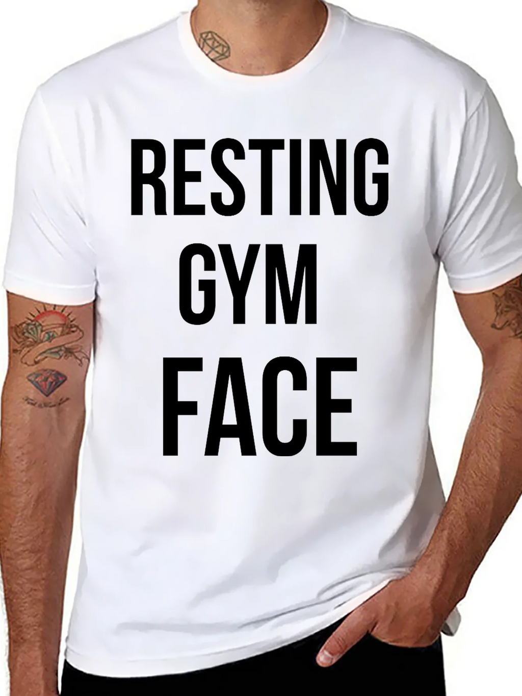 Resting Gym Face Graphic T-Shirt product image 5