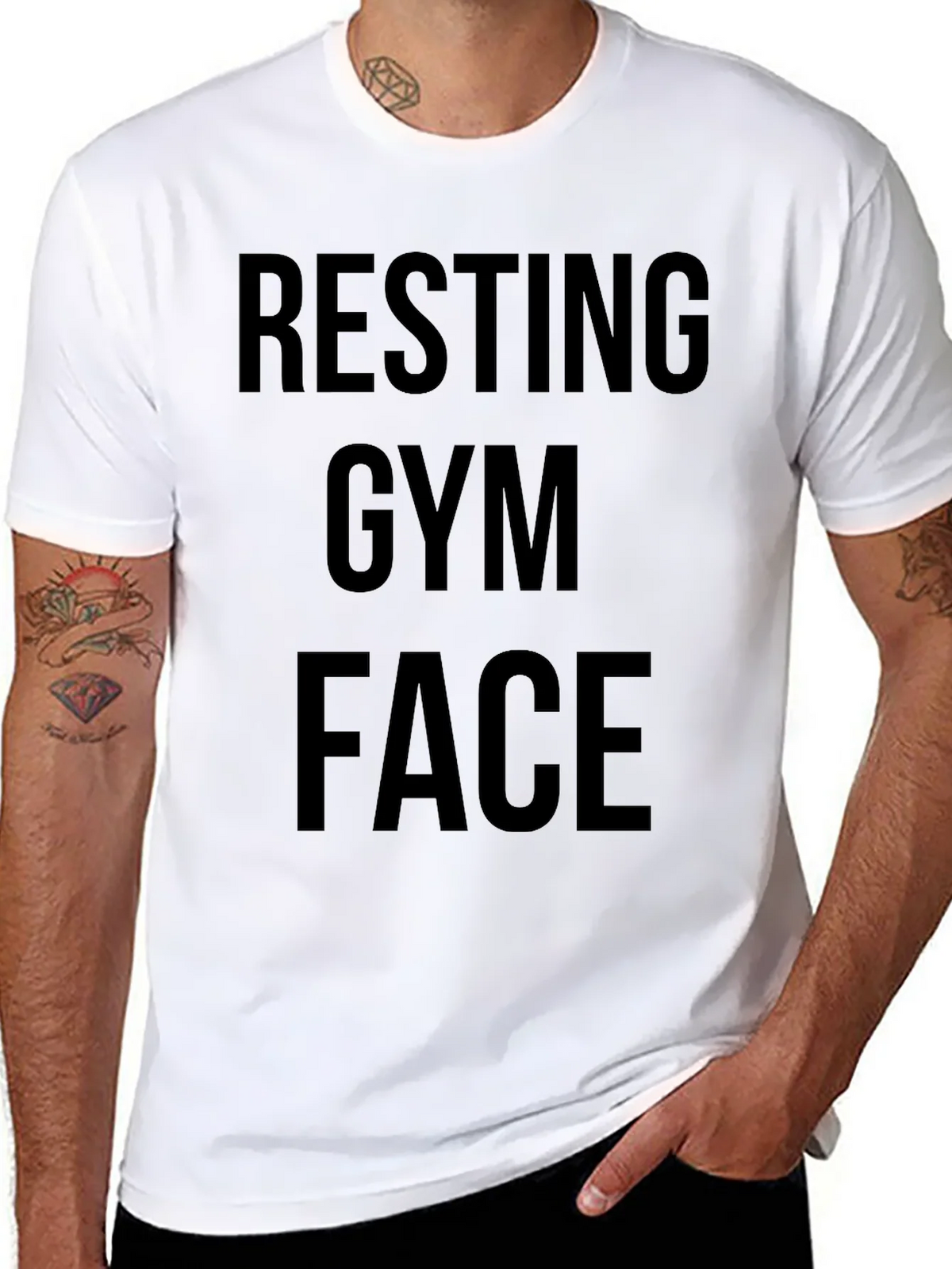 Resting Gym Face Graphic T-Shirt product image 5