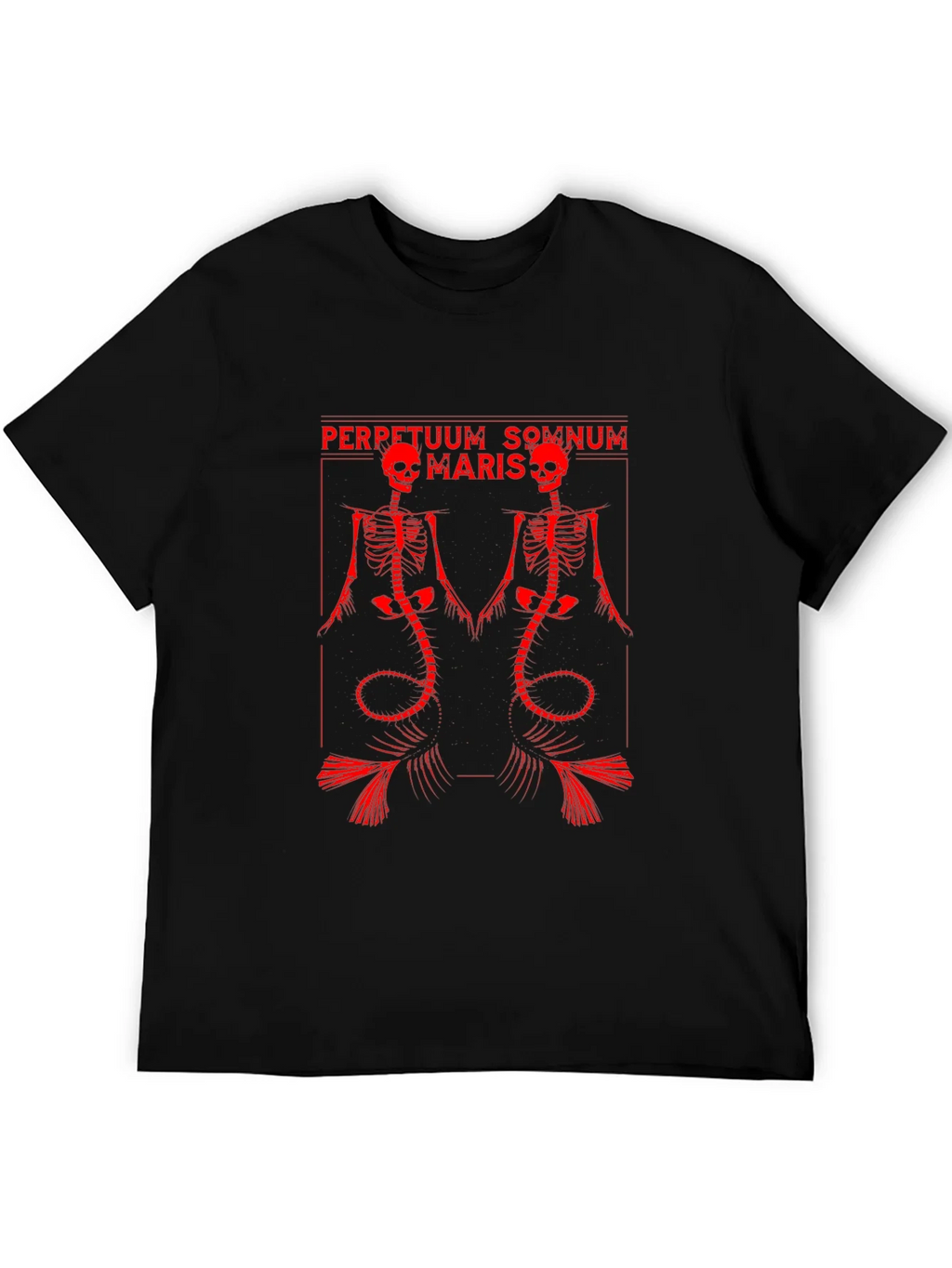 Perpetuum Somnum Maris Skeleton Graphic Tee product image 4