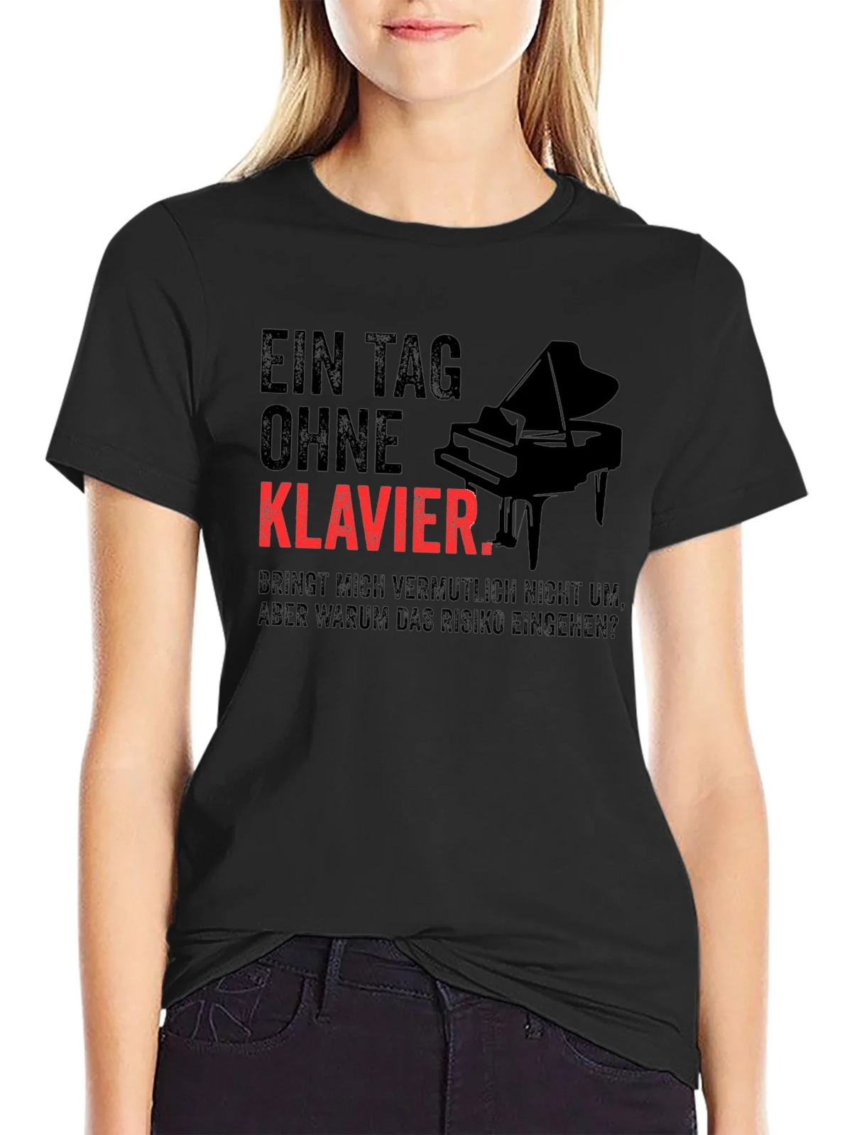 Ein Tag Ohne Klavier T-Shirt - Piano Lover Tee product image 1