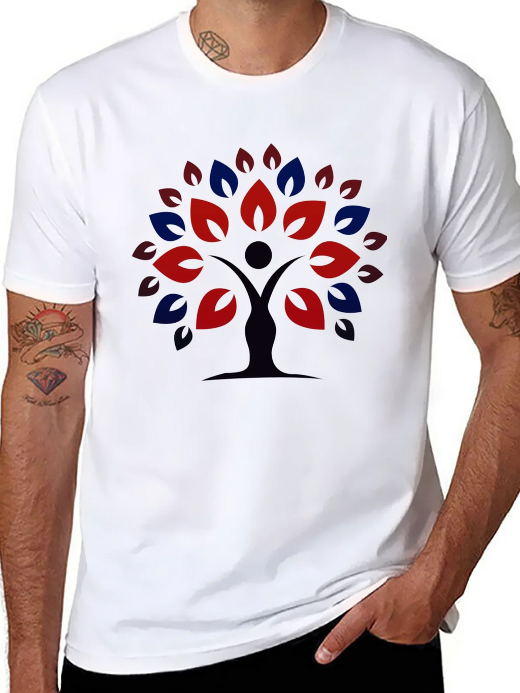Nature Tree Graphic Tee - Black Unisex T-Shirt product image 6