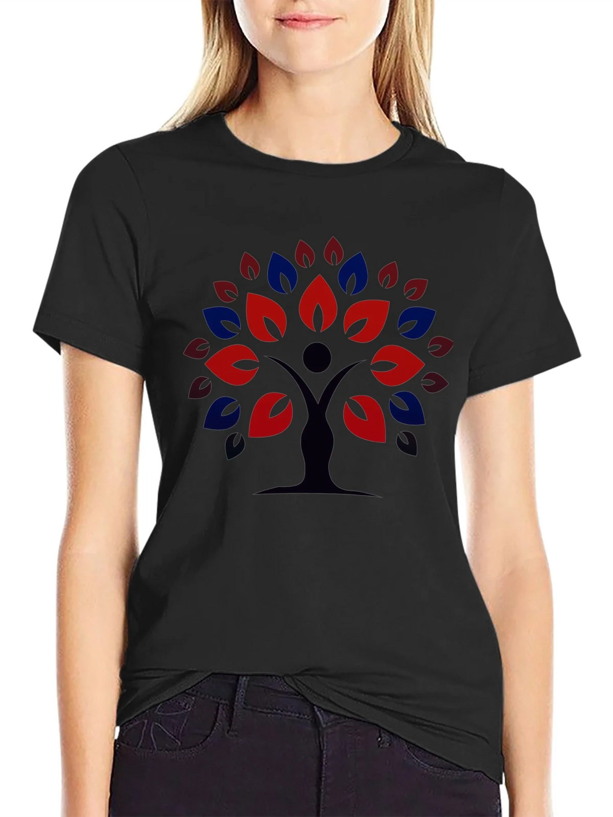 Nature Tree Graphic Tee - Black Unisex T-Shirt product image 2