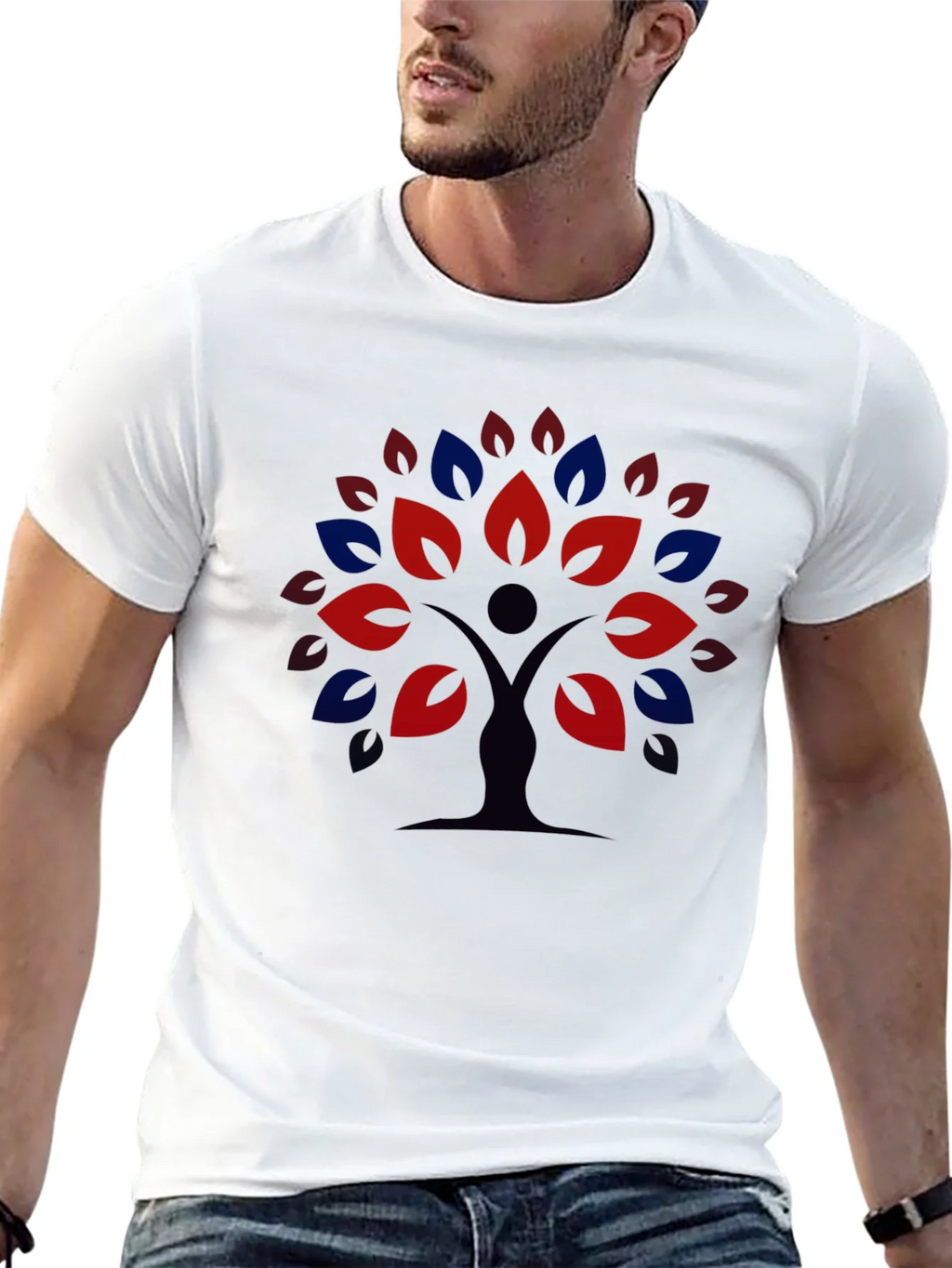 Nature Tree Graphic Tee - Black Unisex T-Shirt product image 11