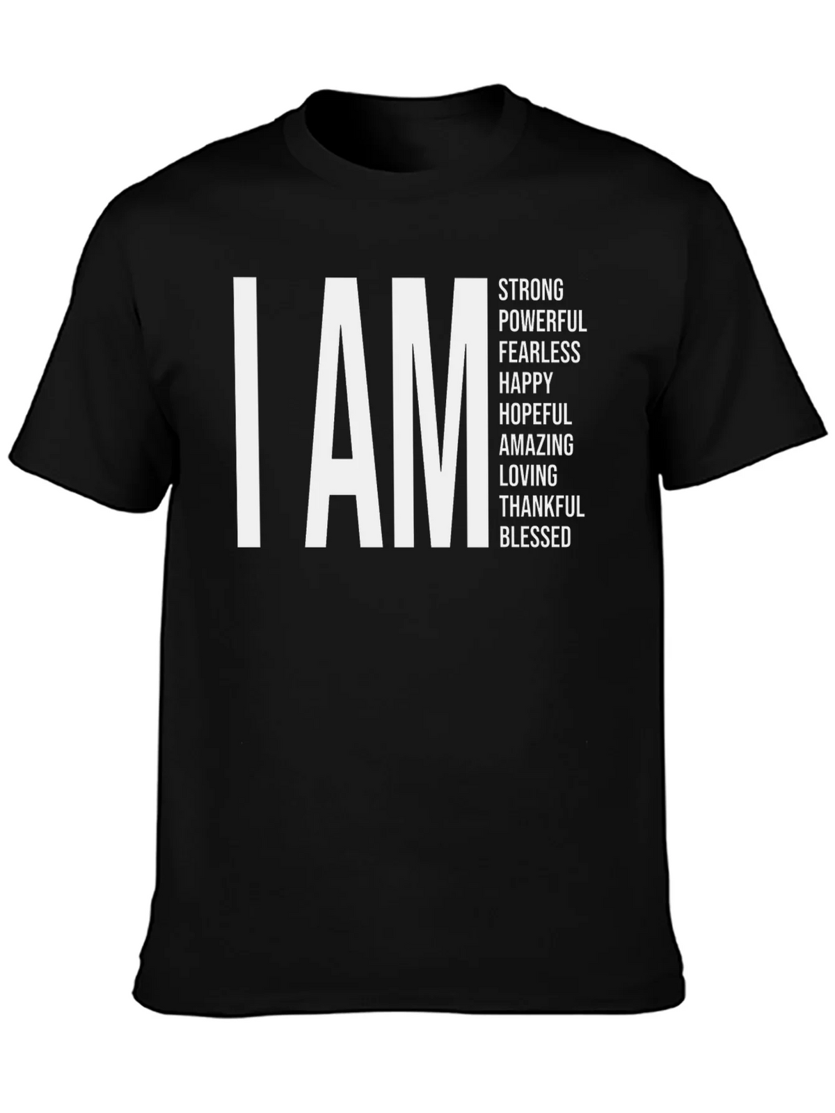 I AM Strong Black Graphic Tee product image 3