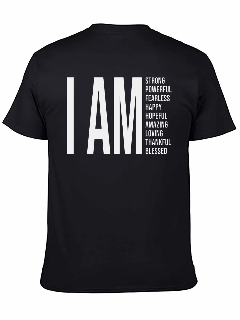 I AM Strong Black Graphic Tee product image 4