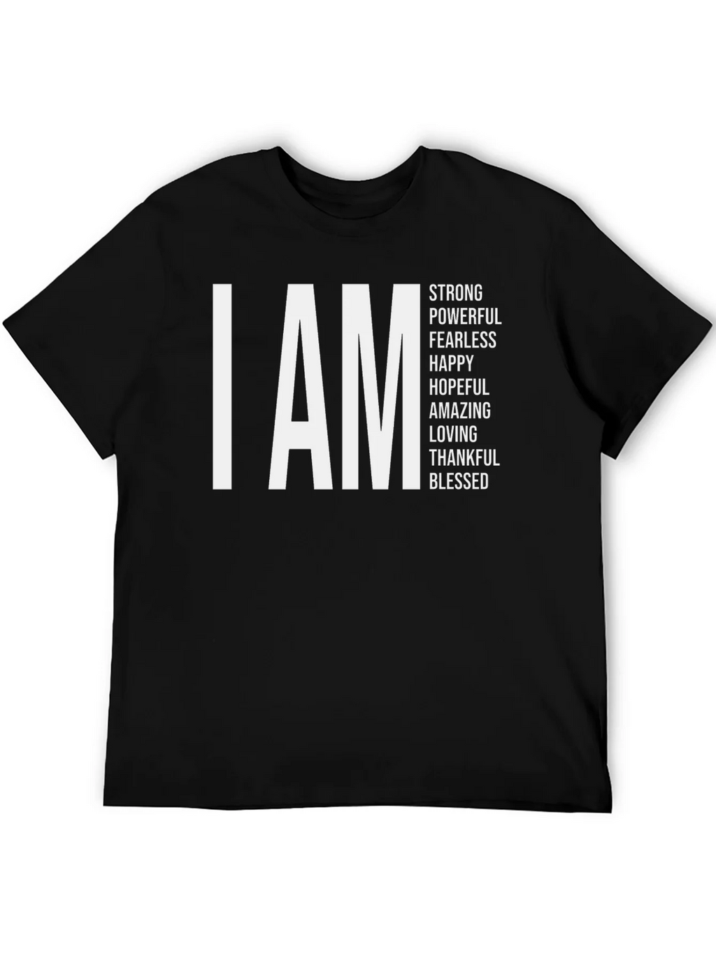 I AM Strong Black Graphic Tee product image 5