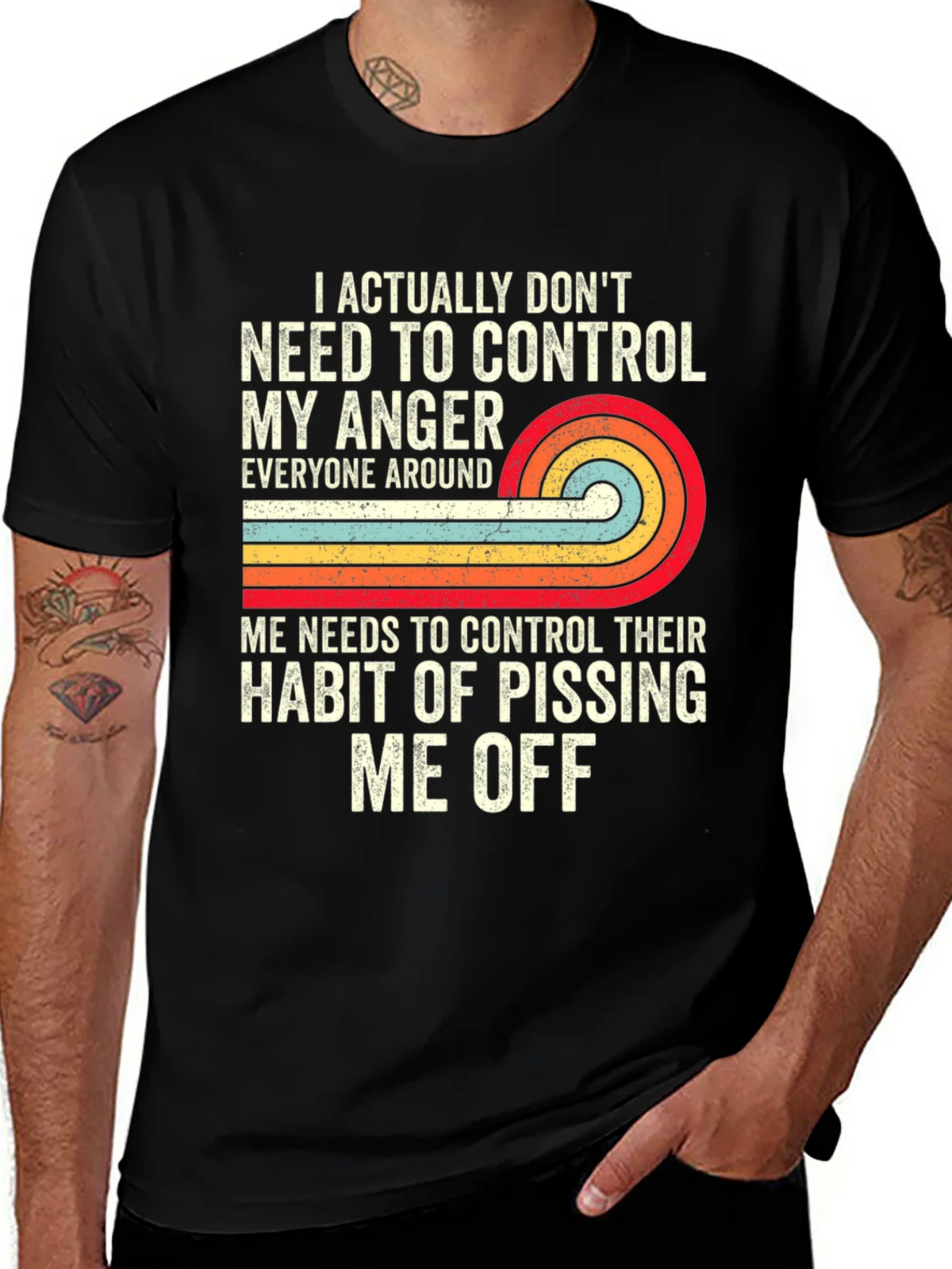 Funny Graphic Tee: I Dont Need to Control My Anger product image 1