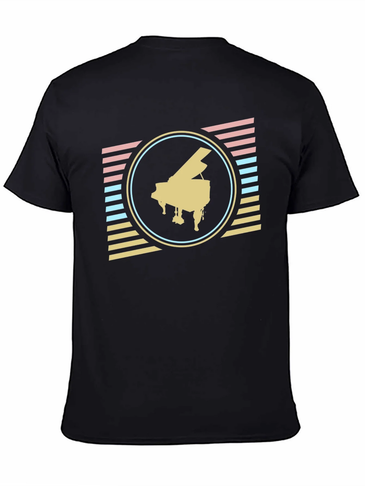Retro Piano T-Shirt - Vintage Musical Style product image 4