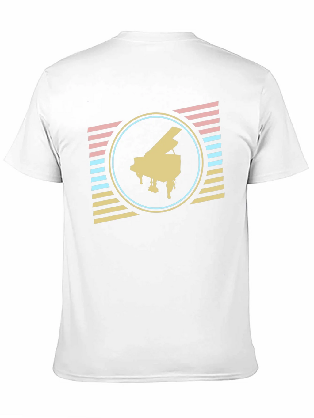 Retro Piano T-Shirt - Vintage Musical Style product image 10