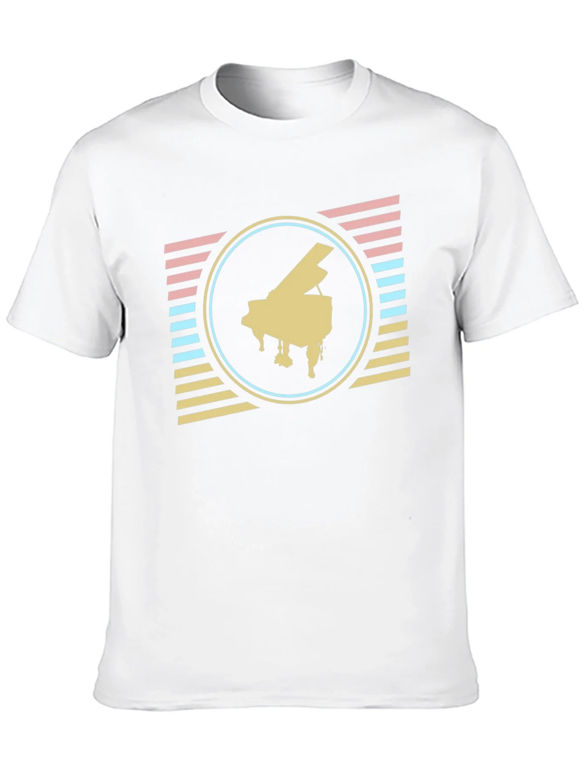 Retro Piano T-Shirt - Vintage Musical Style product image 9