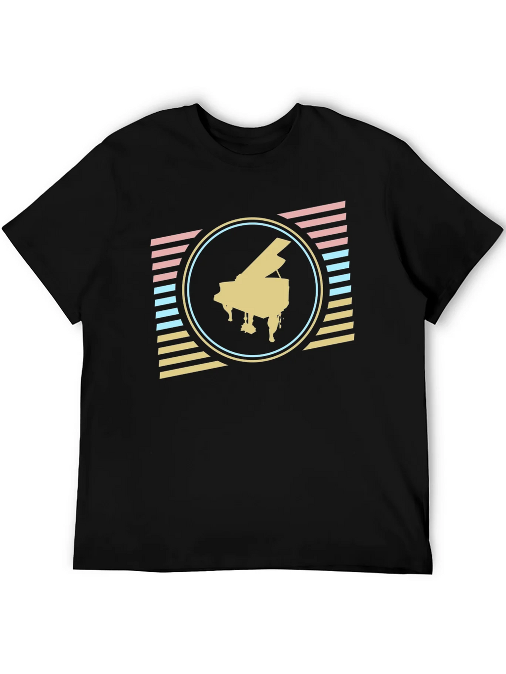 Retro Piano T-Shirt - Vintage Musical Style product image 5