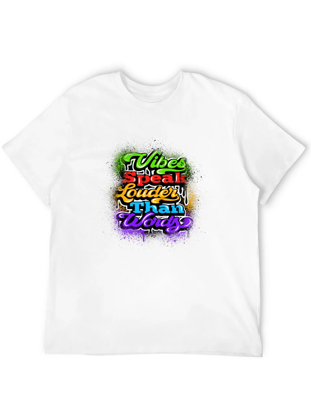 Vibes Speak Louder Than Words Graphic T-Shirt product image 11