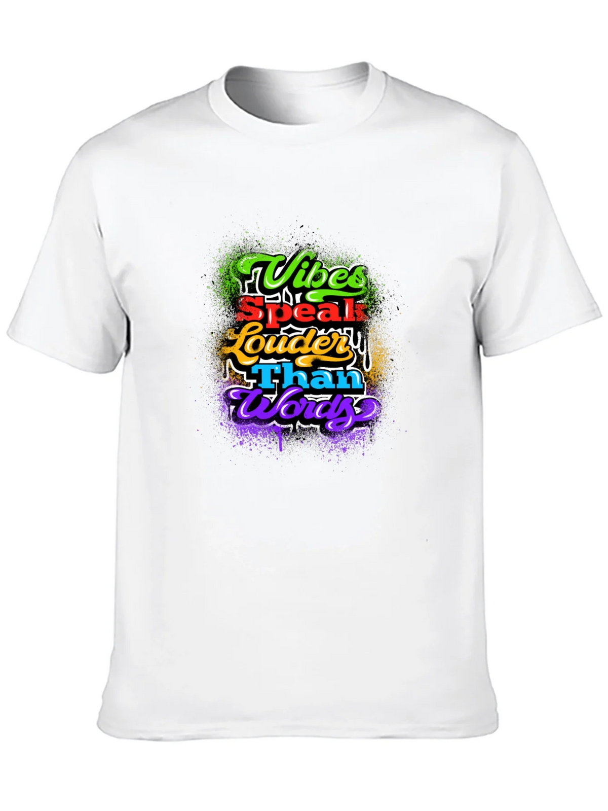Vibes Speak Louder Than Words Graphic T-Shirt product image 9