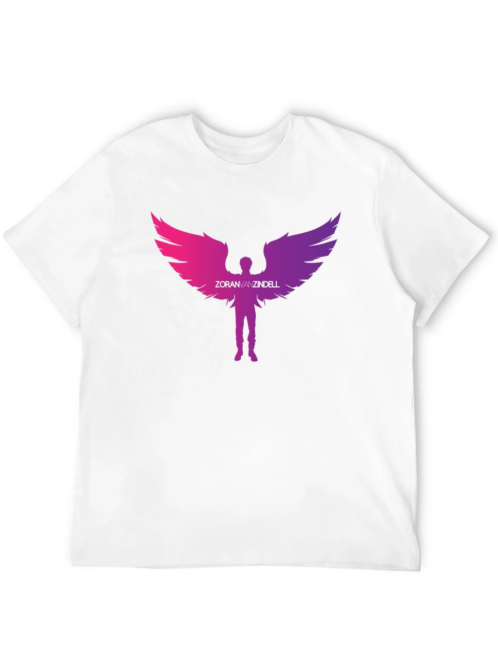 Zoran Vanzindell Angel Wings Black T-Shirt product image 3