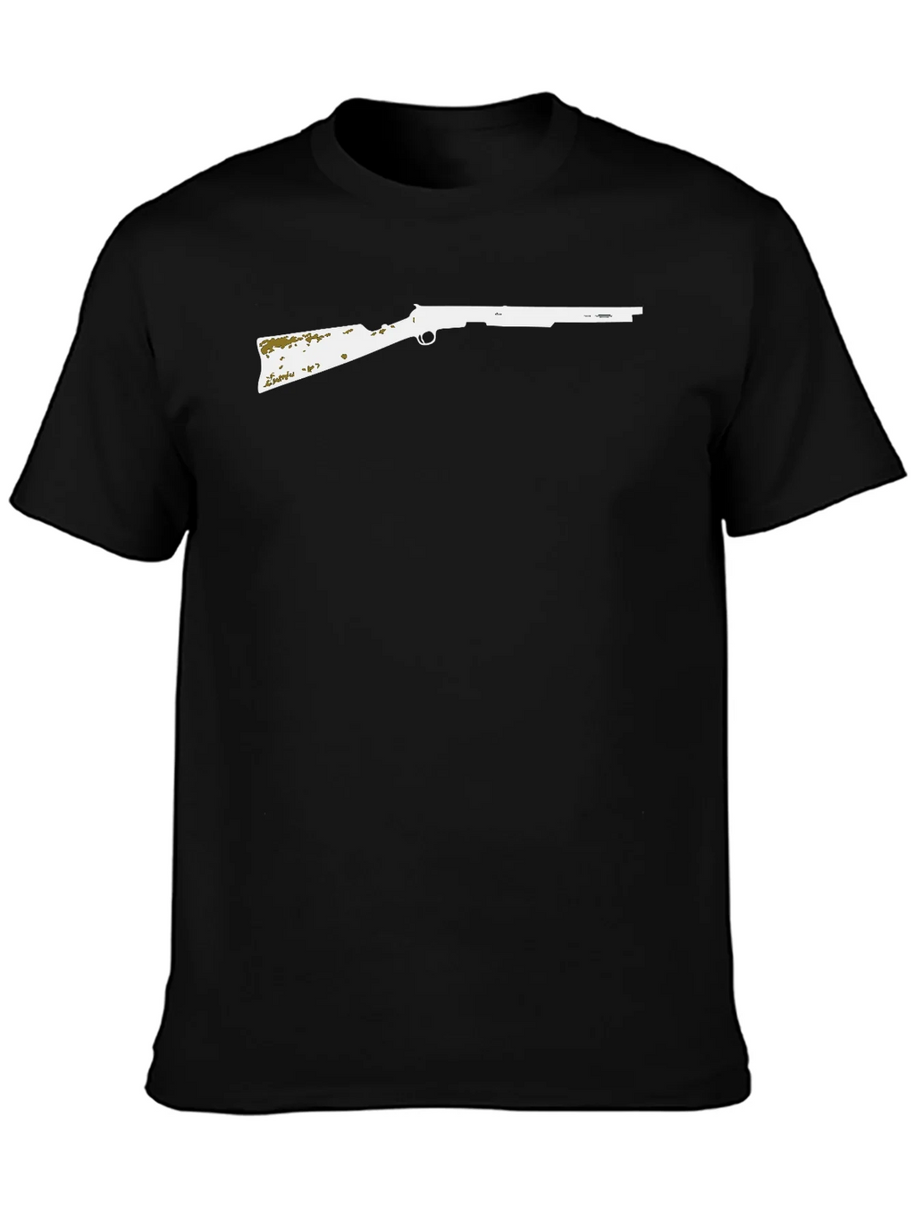 Rifle Graphic Tee - Black Crew Neck product image 1