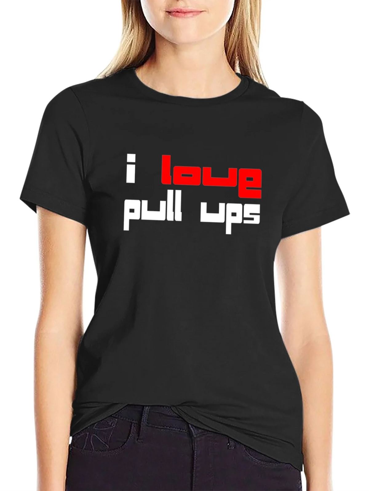 I Love Pull Ups Black T-Shirt - Workout Motivation product image 2