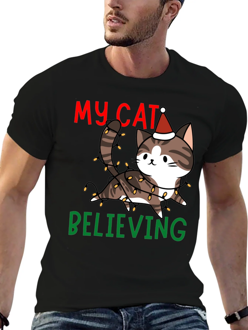 My Cat Believing Christmas T-Shirt
