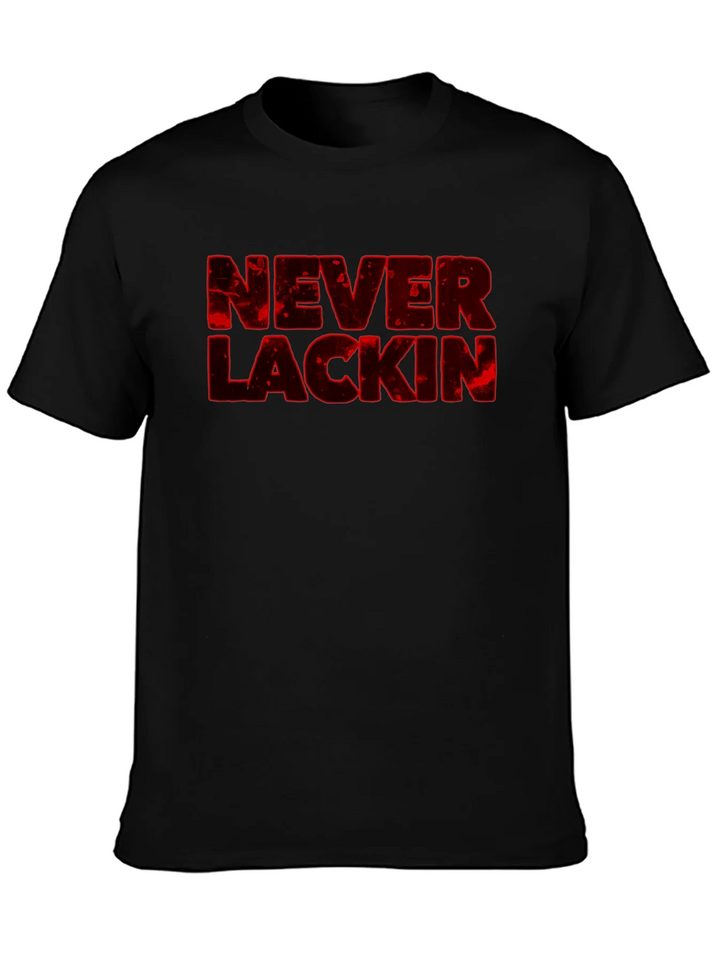 Never Lackin Graphic Print Black T-Shirt product image 3