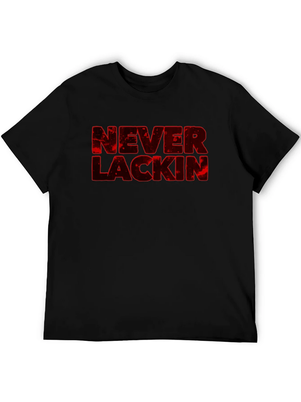 Never Lackin Graphic Print Black T-Shirt product image 5