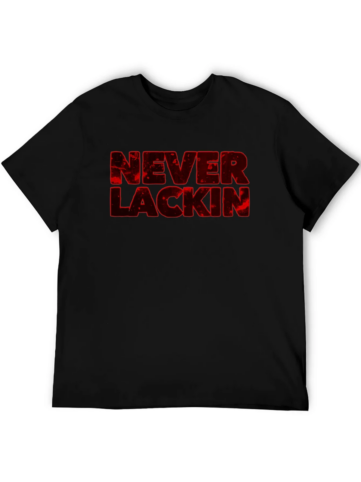 Never Lackin Graphic Print Black T-Shirt product image 5