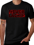 Never Lackin Graphic Print Black T-Shirt product image 1