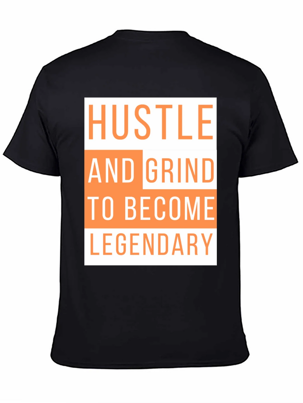 Hustle & Grind Legendary Black T-Shirt product image 4