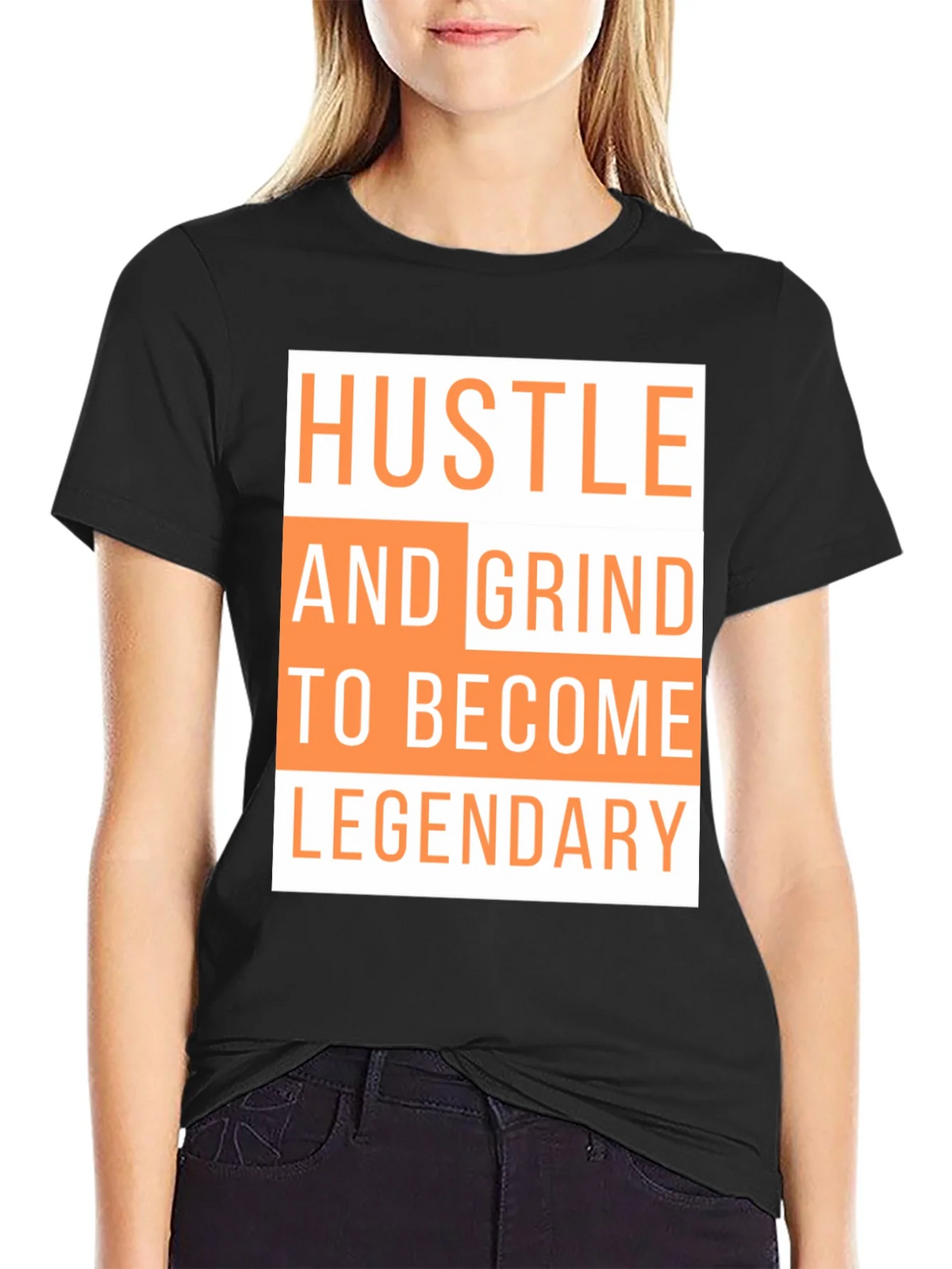 Hustle & Grind Legendary Black T-Shirt product image 2