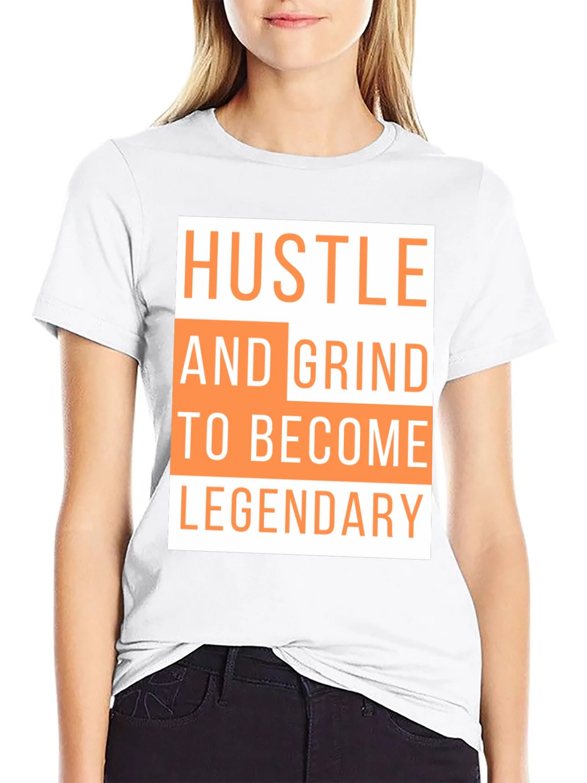 Hustle & Grind Legendary Black T-Shirt product image 8