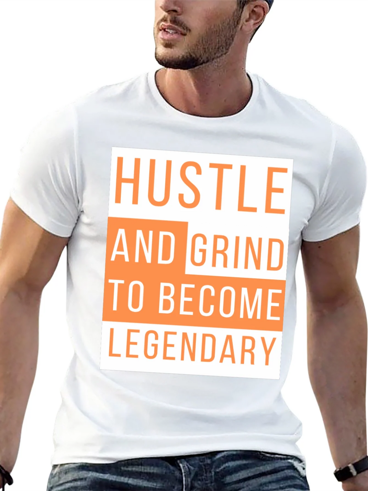 Hustle & Grind Legendary Black T-Shirt product image 12