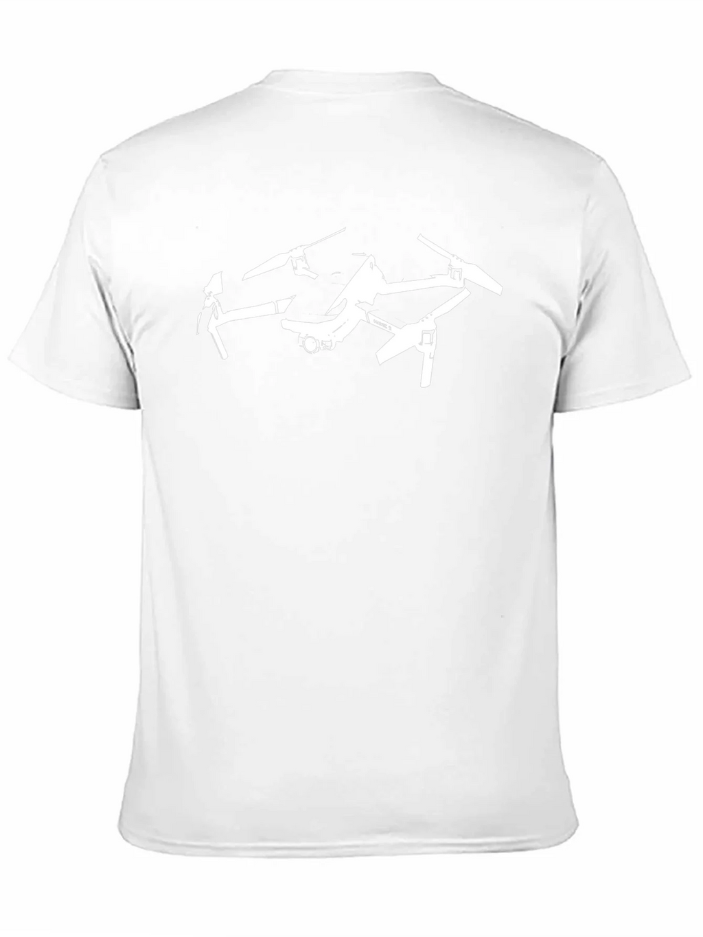 Drone Graphic Tee - Black Cotton Blend T-Shirt product image 6