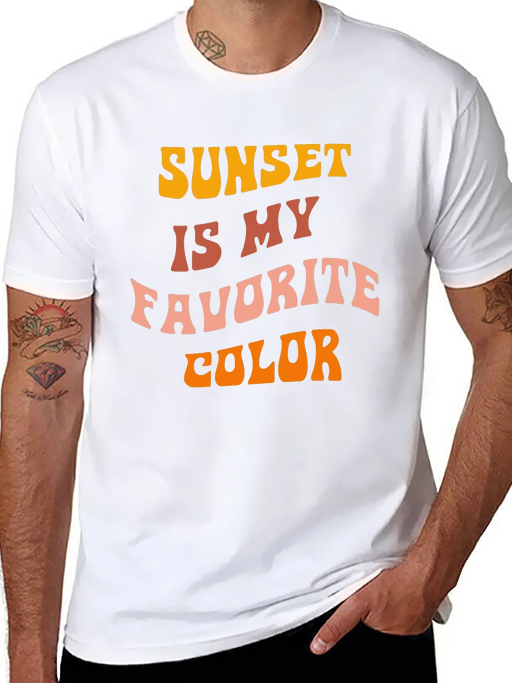 Sunset Is My Favorite Color Black T-Shirt product image 7
