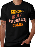 Sunset Is My Favorite Color Black T-Shirt product image 1