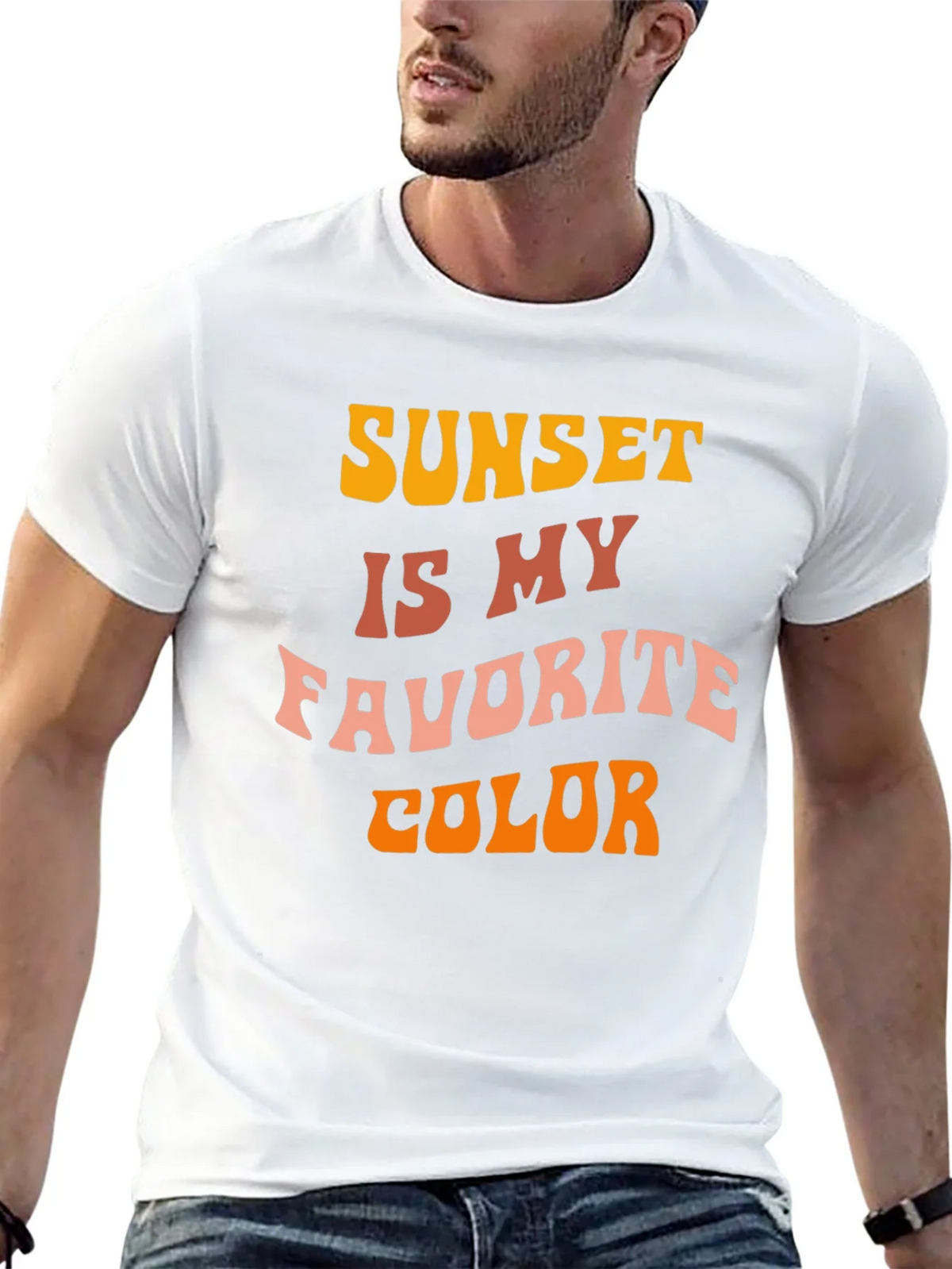 Sunset Is My Favorite Color Black T-Shirt product image 12