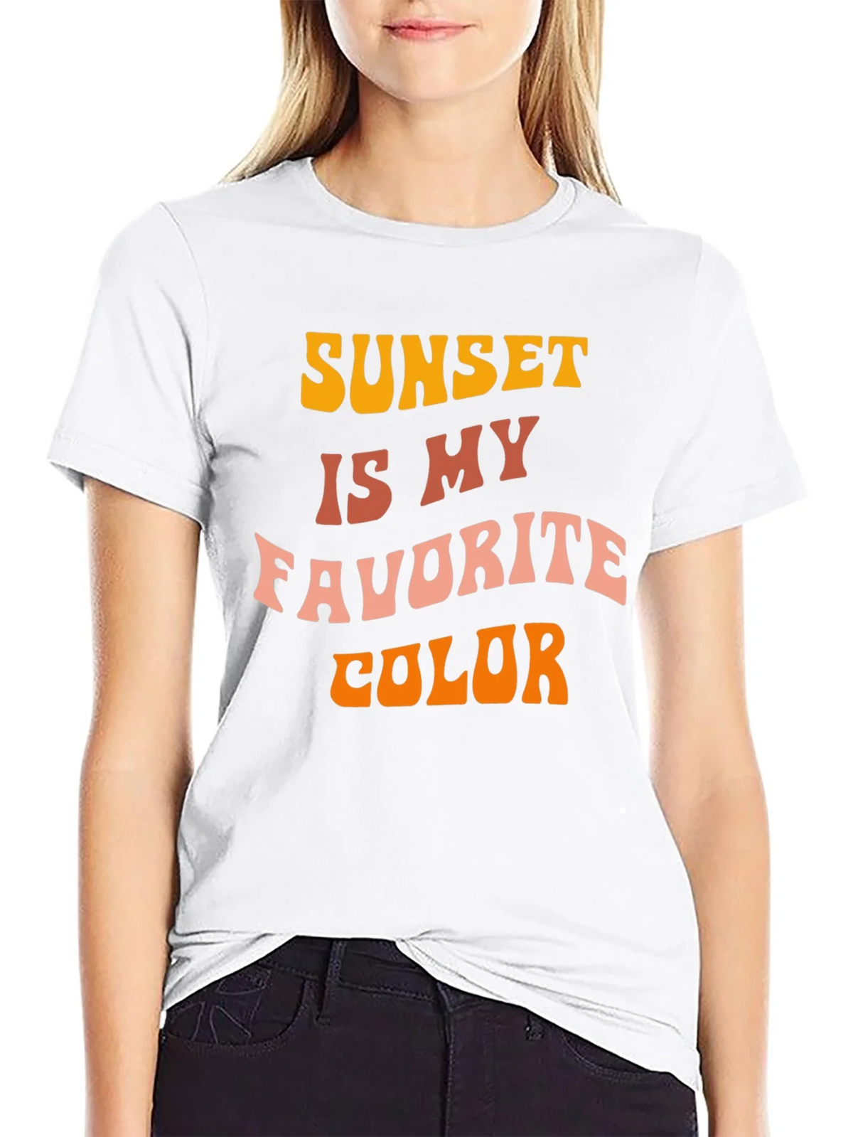 Sunset Is My Favorite Color Black T-Shirt product image 8