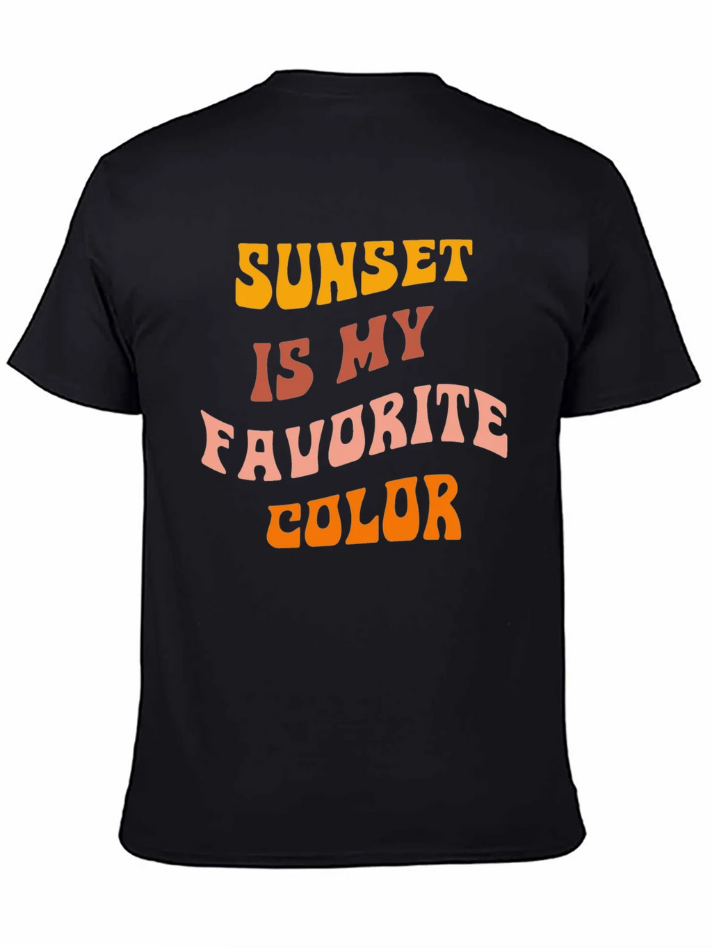 Sunset Is My Favorite Color Black T-Shirt product image 4
